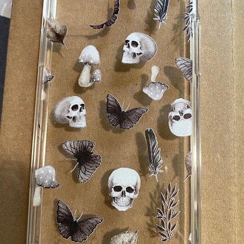 Grunge Mystic Elements Clear Phone Case iPhone 12 Pro Max by The Urban Flair (Customer Feat)