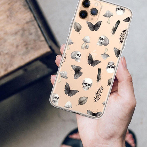 Grunge Mystic Elements Clear Phone Case iPhone 12 Pro Max by The Urban Flair (Feat)