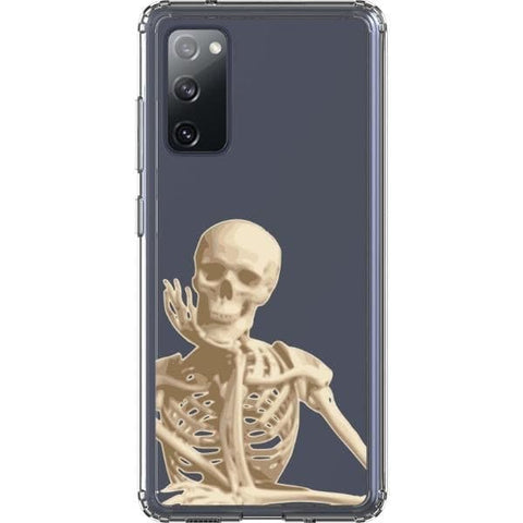 Grunge Skeleton Clear Phone Case for your Galaxy S20 FE exclusively at The Urban Flair