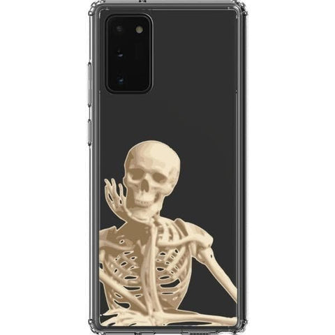 Grunge Skeleton Clear Phone Case for your Note 20 exclusively at The Urban Flair