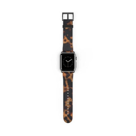 Shop The Grunge Tortoise Shell Apple Watch Band Exclusively at The Urban Flair - Trendy Faux/Vegan Leather iWatch Straps - Affordable Replacements Bands For Women