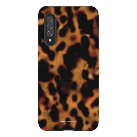 Galaxy A90 5G Satin (Semi-Matte) Grunge Tortoise Shell Print Tough Phone Case - The Urban Flair