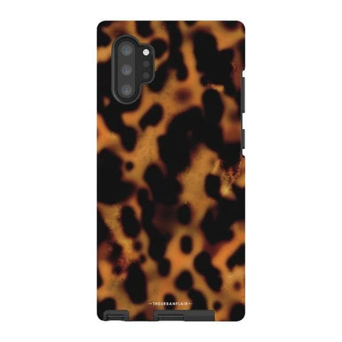 Galaxy Note 10 Plus Gloss (High Sheen) Grunge Tortoise Shell Print Tough Phone Case - The Urban Flair