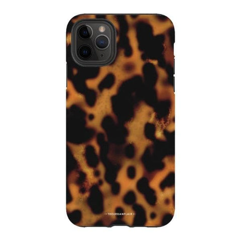 iPhone 11 Pro Max Gloss (High Sheen) Grunge Tortoise Shell Print Tough Phone Case - The Urban Flair