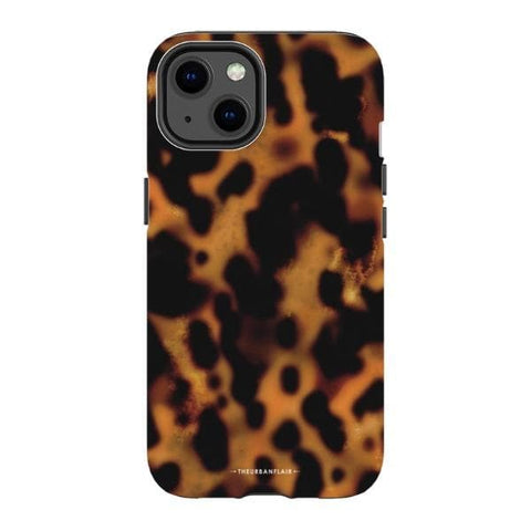 iPhone 13 Gloss (High Sheen) Grunge Tortoise Shell Print Tough Phone Case - The Urban Flair