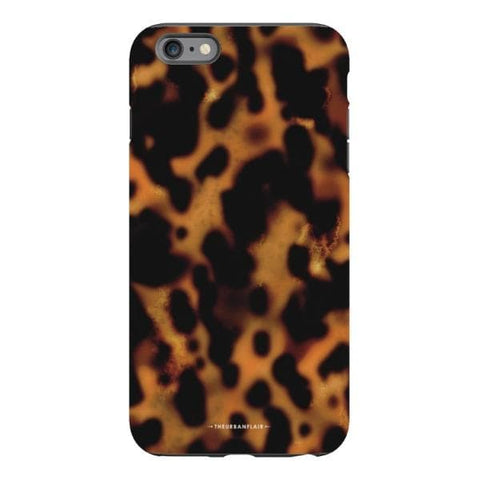 iPhone 6s Plus Satin (Semi-Matte) Grunge Tortoise Shell Print Tough Phone Case - The Urban Flair