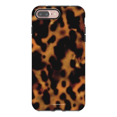 iPhone 7 Plus/8 Plus Satin (Semi-Matte) Grunge Tortoise Shell Print Tough Phone Case - The Urban Flair