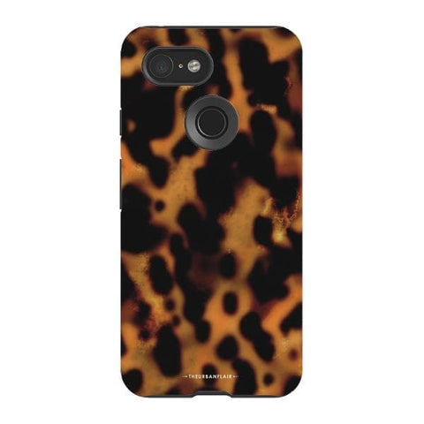 Pixel 3 Gloss (High Sheen) Grunge Tortoise Shell Print Tough Phone Case - The Urban Flair
