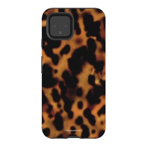 Pixel 4 Satin (Semi-Matte) Grunge Tortoise Shell Print Tough Phone Case - The Urban Flair