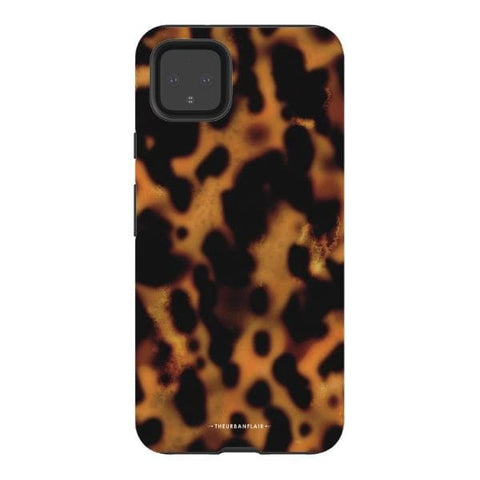 Pixel 4XL Gloss (High Sheen) Grunge Tortoise Shell Print Tough Phone Case - The Urban Flair