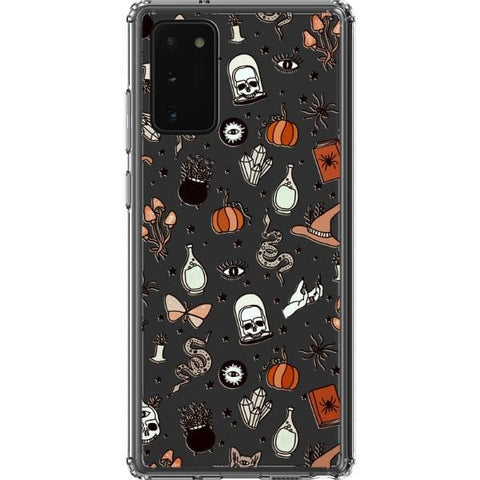 Note 20 Halloween Doodles Clear Phone Case - The Urban Flair