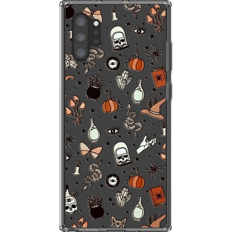 Note 10 Plus Halloween Doodles Clear Phone Case - The Urban Flair