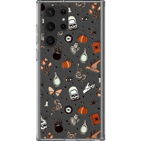 Halloween Doodles Clear Phone Case iPhone 13 Pro Max exclusively offered by The Urban Flair