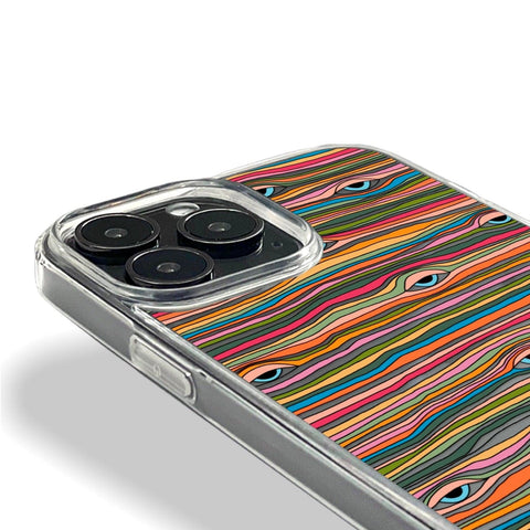 Have A Nice Trip Phone Case For iPhone 13 Mini 12 XR 7 8 Clear Phone Cover With Trippy Aesthetic Eyes Design Galaxy S22 Case Feat