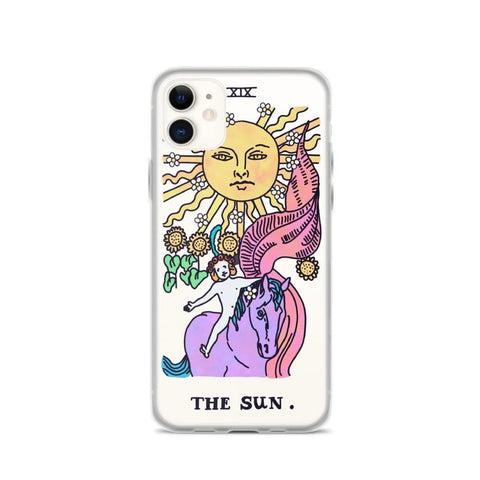 Trippy Psychedelic Aesthetic Tarot Card Clear Phone Case For iPhone 13 12 11 Pro Max 7 8 Plus SE 2020 XR The Urban Flair Star Moon Sun Fool