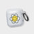 Clear Airpods Case With Cute Smiley Face Daisy Design For Air Pods Pro Generation 3 With Carabiner Ring Bag Clip Feat
