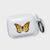 Monarch Butterfly Clear Airpods Case With Cute Design For Air Pods Pro Generation 3 With Carabiner Ring Bag Clip Feat