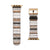 Boho Stripes Apple Watch Band For Series 3 4 5 6 7 8 9 SE 38/40/41mm & 42/44/45mm Apple Watch Straps Vegan Faux Leather Band- On Sale!