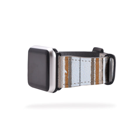 Boho Stripes Apple Watch Band For Series 3 4 5 6 7 8 9 SE 38/40/41mm & 42/44/45mm Apple Watch Straps Vegan Faux Leather Band- On Sale! (Feat)