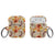 Fall Watercolor Flowers Air Pods Case New Air Pod Pro 2nd Gen Cover With Keychain Carabiner Clip Airpod 1 2 Cases With Cute Autumn Design