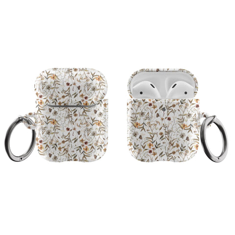Cute Boho Flowers Air Pods Case New Air Pod Pro 2nd Gen Cover With Keychain Carabiner Clip Airpod 1 2 Cases Floral Design