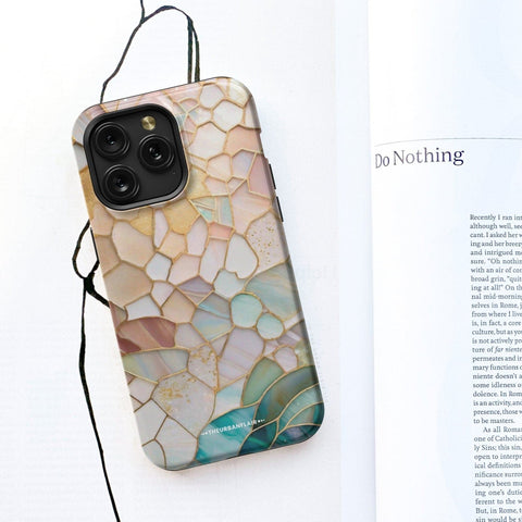 Aesthetic Stained Glass Illusion Print Tough Phone Case For iPhone 15 14 13 Series (Mini, Plus, Pro Max) - On Sale! (Feat)