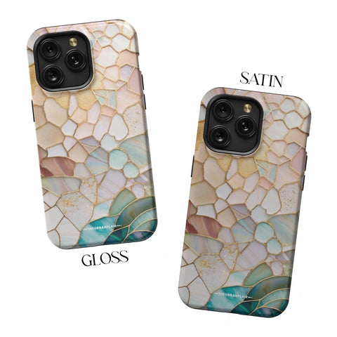 Aesthetic Stained Glass Illusion Print Tough Phone Case For iPhone 15 14 13 Series (Mini, Plus, Pro Max) - On Sale! (Feat)