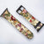 Baroque Vintage Florals Apple Watch Band - Vegan Leather Strap With Cute Floral Design- On Sale! (Feat)