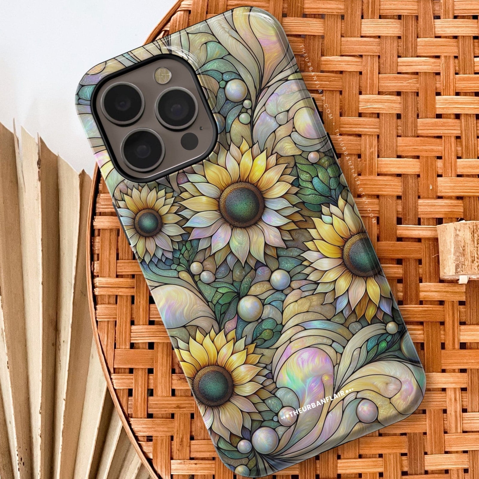 Cute Sunflowers Stained Glass Illusion Phone Case for iPhone 15 & more– The  Urban Flair
