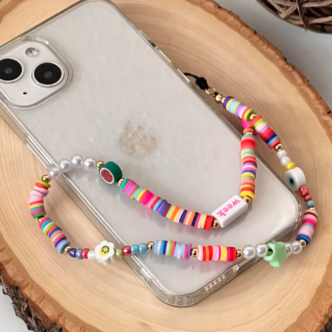 Colorful 90s Nostalgia Phone Charm