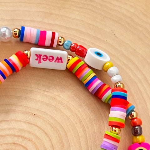 Colorful 90s Nostalgia Phone Charm