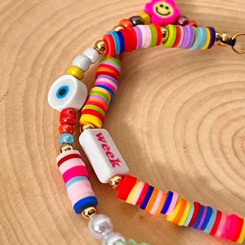 Colorful 90s Nostalgia Phone Charm