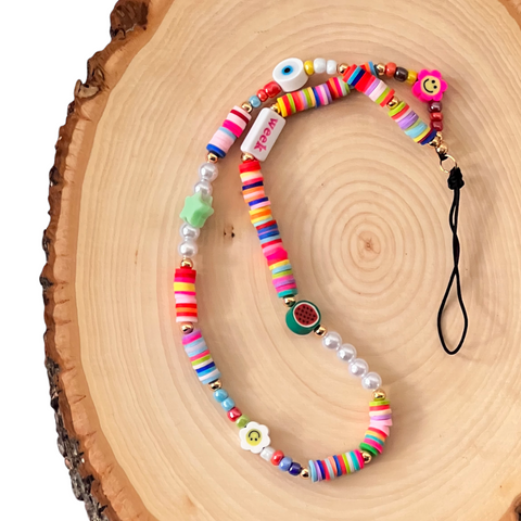 Colorful 90s Nostalgia Phone Charm