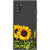 Note 10 Plus Isolated Sunflowers Clear Phone Case - The Urban Flair