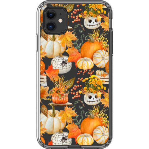 Jackolantern Pumpkin Clear Phone Case