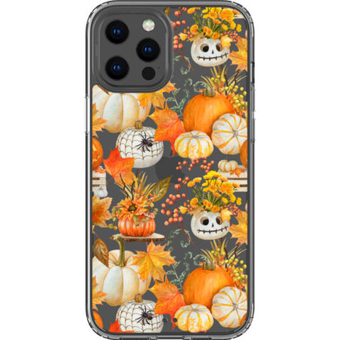 Jackolantern Pumpkin Clear Phone Case
