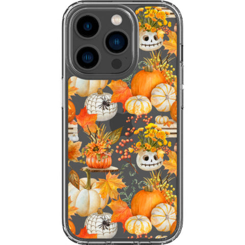 Jackolantern Pumpkin Clear Phone Case