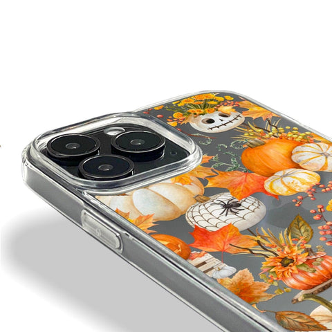 Cute Jackolantern Pumpkin Phone Case For iPhone 13 Mini 12 XR 7 8 Clear Phone Cover With Fall Halloween Design Galaxy S22 Case Feat