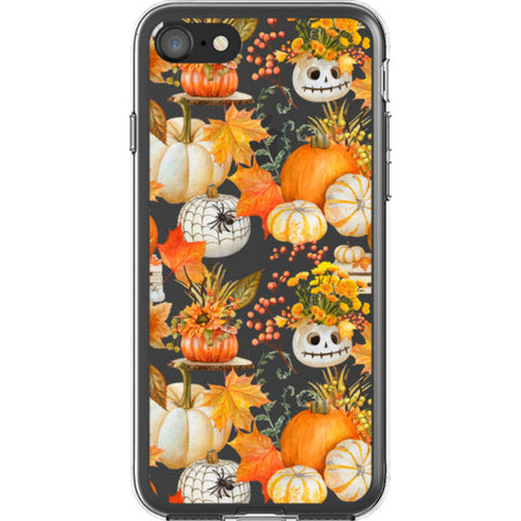 Jackolantern Pumpkin Clear Phone Case