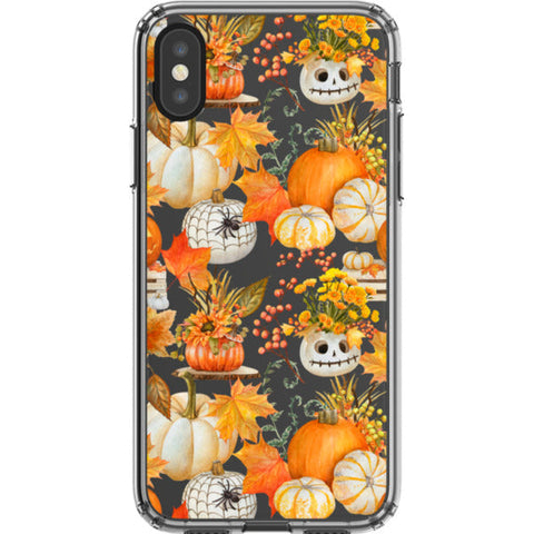 Jackolantern Pumpkin Clear Phone Case