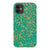 iPhone 11 Satin (Semi-Matte) Jade Green Terrazzo Tough Phone Case - The Urban Flair