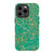 iPhone 13 Pro Satin (Semi-Matte) Jade Green Terrazzo Tough Phone Case - The Urban Flair