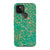 Pixel 5 5G Satin (Semi-Matte) Jade Green Terrazzo Tough Phone Case - The Urban Flair