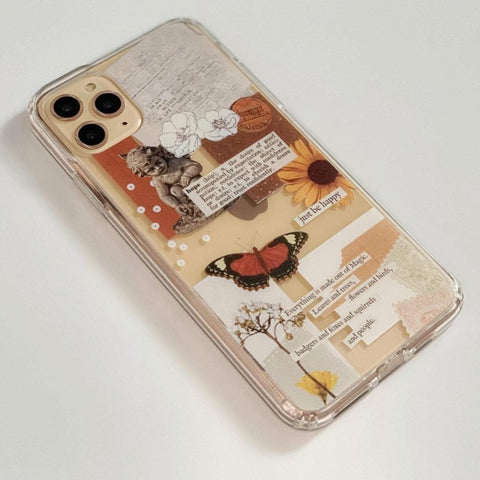 Just Be Happy Aesthetic Collage Clear Phone Case iPhone 12 Pro Max by The Urban Flair (Feat)