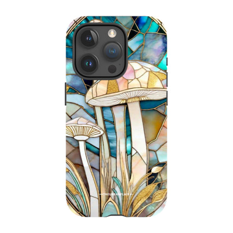 Mushroom Stained Glass Illusion Tough Phone Case