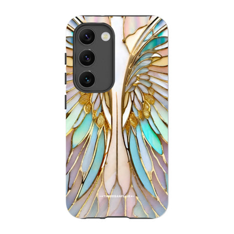 Angel Wings Stained Glass Illusion Tough Phone Case