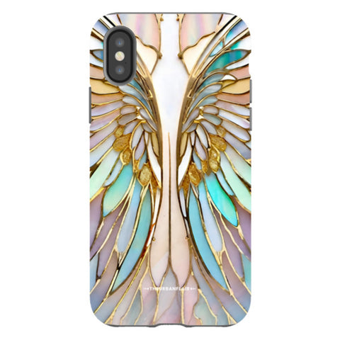 Angel Wings Stained Glass Illusion Tough Phone Case