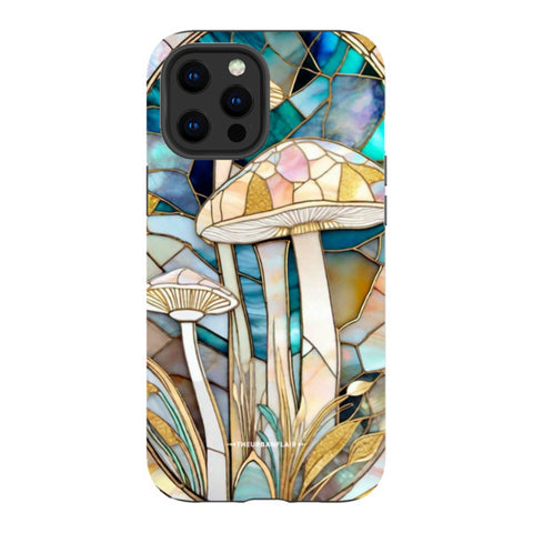 Mushroom Stained Glass Illusion Tough Phone Case