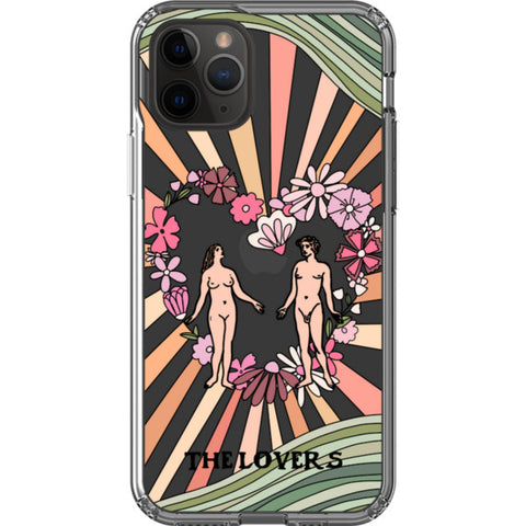 Aesthetic Retro Tarot Card Clear Phone Case