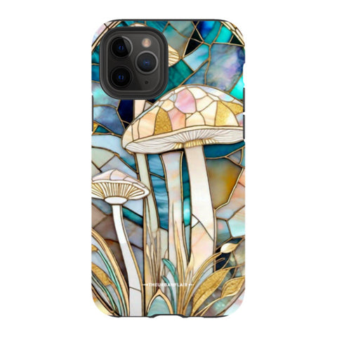 Mushroom Stained Glass Illusion Tough Phone Case